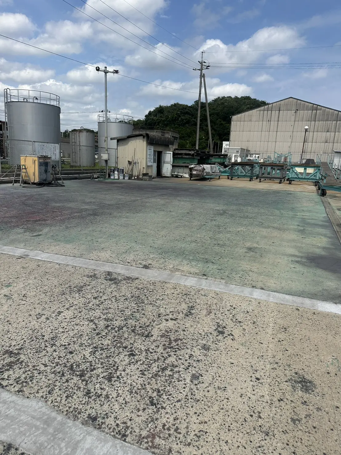 オバタマリーナの船底洗い場